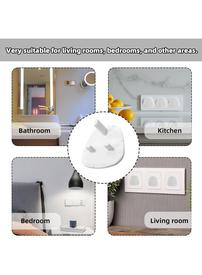 Outlet Plug Covers, Baby Proofing Plug Covers, White Outlet Covers Safety Covers, Electrical Protectors for your Child and Babies at Home, Pack of 12pcs - Image 4